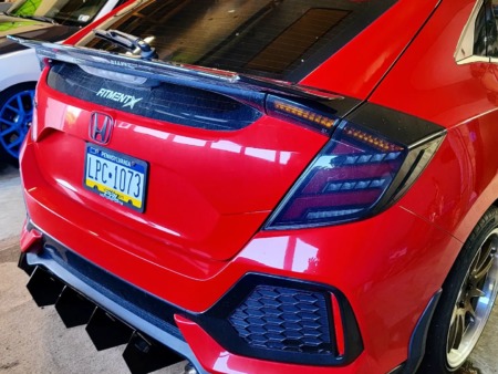 2018 Honda Civic Hatch Rear Diffuser