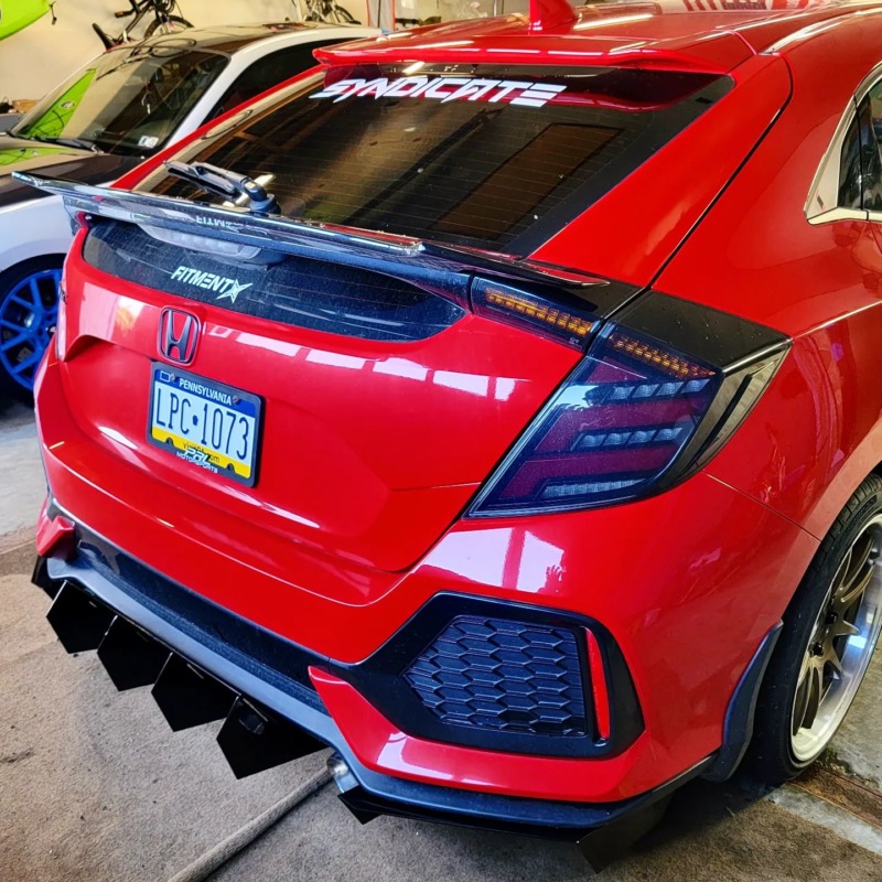 2018 Honda Civic Hatch Rear Diffuser